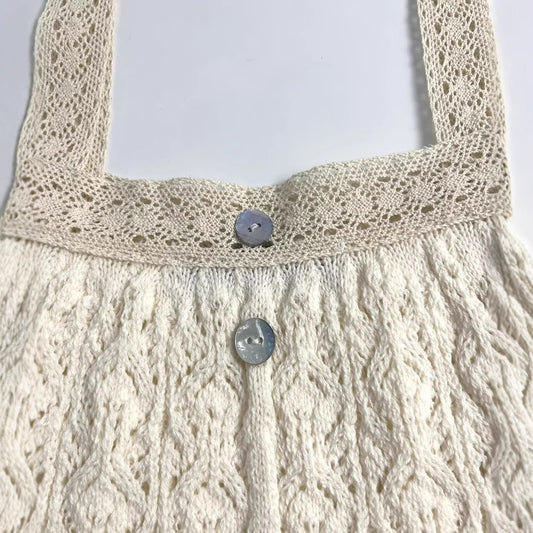 Knitted mesh hollow knitted camisole women's vest